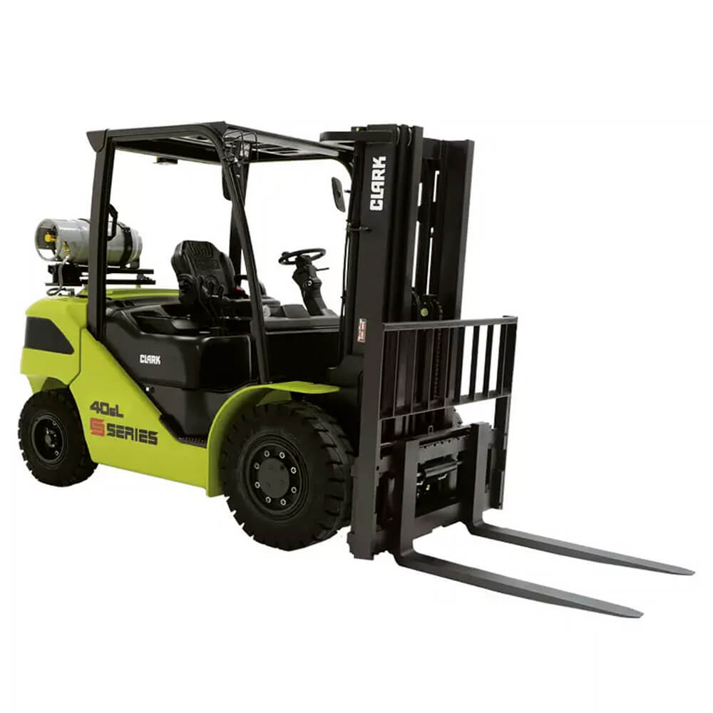 Forklift unloading commercial goods from a lorry in Staines-upon-Thames