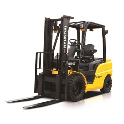 Forklift unloading pallets from a truck in Staines-upon-Thames